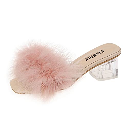 Mules duveteuses femme pour rayonner lors de vos soirées et fêtes chic