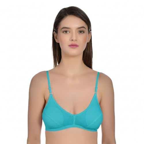 Image of Aimly Women's Cotton Non-Padded Non-Wired Low Coverage Regular Bra Pack of 3