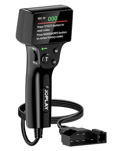JOPLAY OBD1 Code Reader Compatible with Ford, 2 in 1 Digital OBD 1 Scanner with Built-in Reinforced Pins and 9 Feet Cable OBD 1 Scan Tool Compatible with Ford, Lincoln, Mercury from 1981-1995