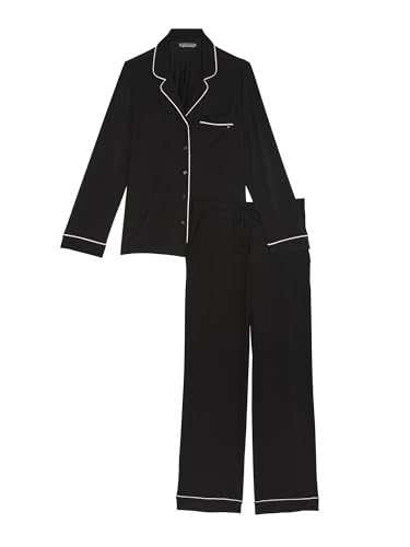 Victoria's Secret Modal Pajama Set, Long Sleeve Button Down Shirt and Pajama Pants, Sleepwear for Women (XS-XXL)3