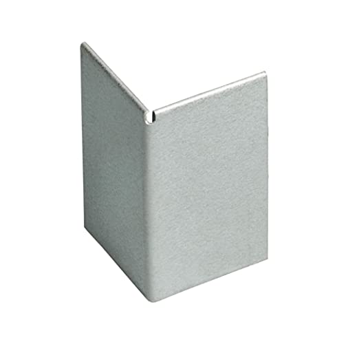IRKA 1031-001 – Eck-Verbinder für Rasenkante und -Band – 1 mm – Aluminium-Zink – zur eckigen Beeteinfassung – Höhe 15 cm