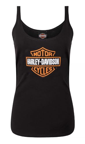 Harley-Davidson Women's Classic Bar & Shield Logo Full-Back Tank Top, Black