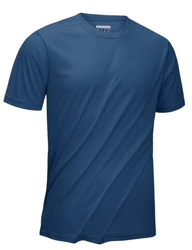 T-shirt de course homme col rond KEFITEVD haut manches courtes léger