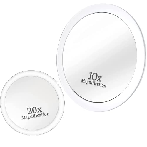 Espejo de maquillaje doble cara con aumento 15x y 1x miniatura 3