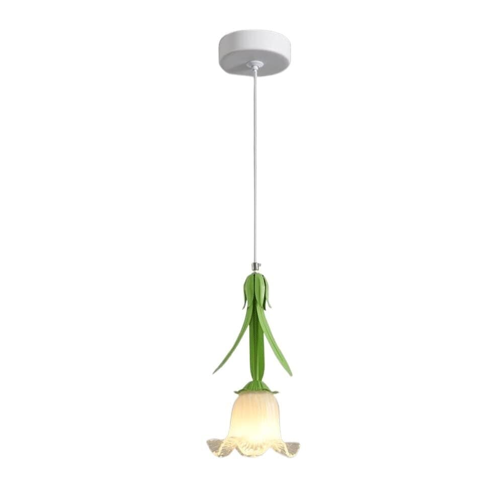 Îlot de cuisine en verre de lait Elegantpetalp, luminaire suspendu haut de gamme en métal