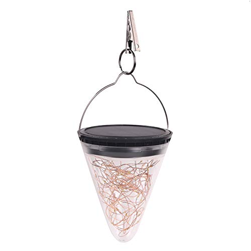Luci un LED Solari un Forma di Cono Lampada un Sospensione da Giardino un Luce Impermeabile per Esterni Decorazione Natalizia per Prodotti per la Casa di Capodanno