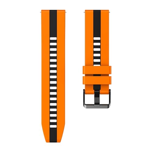 [XGYOMVB] �o�����X�p�\�t�g�o���h �V���R�� 22mm �X�g���b�v Cheetah Pro/BIP5/GTR 4 3 2 �Ή�(Orange-Black,Bip 5 (Unity))