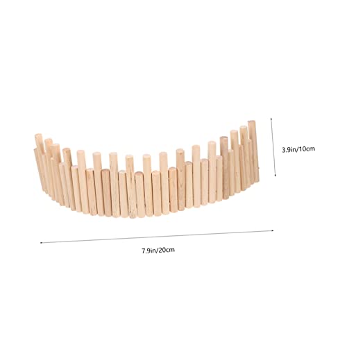 Hohopeti Hamster Ladder Fence Wooden Toy for Small Pets Climbing Exercise and Chewing Cage Ornament for Hedgehogs and Hamsters Indoor Use - Image 4