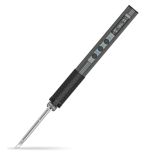 TOYOSO T12 Type-C モバイル はんだこて スマートはんだこてセット ポータブル電気はんだこてキット 急速加熱(180℃-420℃温度調節)OLED画面表示 回路基板 家電修理 電子作業の溶接 パワーアンプ プリアンプ プリメインアンプ修理