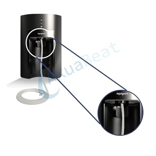 Image of Water Purifier Extension Food Grade Silicone Tube Compatible with Aquaguard Sure Delight 2X RO+UV+UF - Flexible 1.5 Meter Silicone Pipe, Semi Transparent, 5mm ID, 7mm OD.