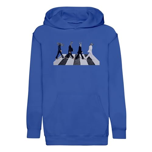 Sweat à capuche enfant premium au design animaux rock et collage surréaliste haute définition