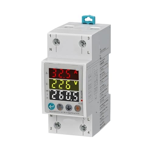 Relé de protección con analizador de energía de 40A y voltaje ajustable de 220V CA