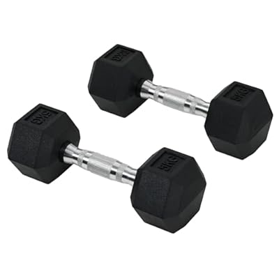 HOMCOM Juego de Mancuernas Hexagonales, 2 x 5 kg, de Hierro Fundido, Recubiertas de Goma, Juego de Pesas con Barras de Conexión para Entrenamiento en Casa, Gimnasio y Oficina, Negro y Plata | Ya disponible en tu tienda friki favorita! En mundofriki.es! HOMCOM Juego de Mancuernas Hexagonales, 2 x 5 kg, de Hierro Fundido, Recubiertas de Goma, Juego de Pesas con Barras de Conexión para Entrenamiento en Casa, Gimnasio y Oficina, Negro y Plata | Ya disponible en tu tienda friki favorita! En mundofriki.es!