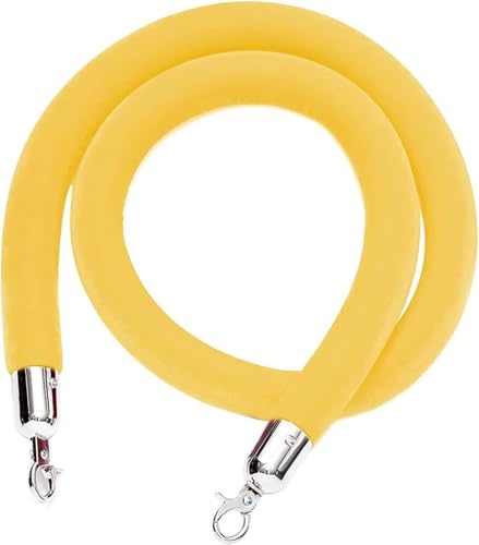 Corde de barrière de sécurité rose pour organiser les flux de visiteurs à l'accueil