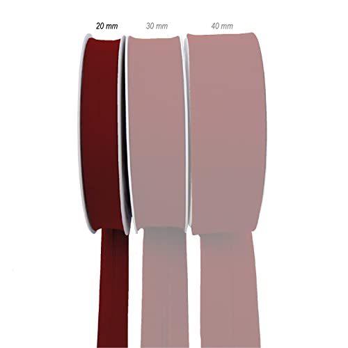 TEXTEX = 20mm Wide Bias Binding Tape. 50% Cotton and 50% Polyester. 10m Piece - (Pomegranate) - Image 2