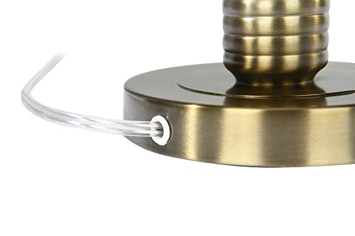Creative Co-Op Faceted Metal Table Lamp with Stacked Column Design by Creative Co-Op - Image 4