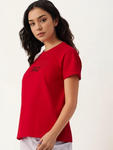 Image of Mack Jonney Oversized | Loose Fit | Half Sleeves 100% Cotton Round Neck Printed T-Shirt for Women-Mack640755