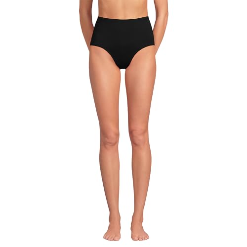 Lands' End Women's Sculpting Suit Chlorine Resistant Targeted Control Retro High Waisted Bikini Swim Bottoms