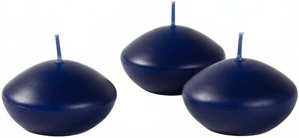 Floating Candles Diameter 4.5 cm Height 2.8 cm – Pack of 20 – Colour Midnight Blue Cereria Di Giorgio