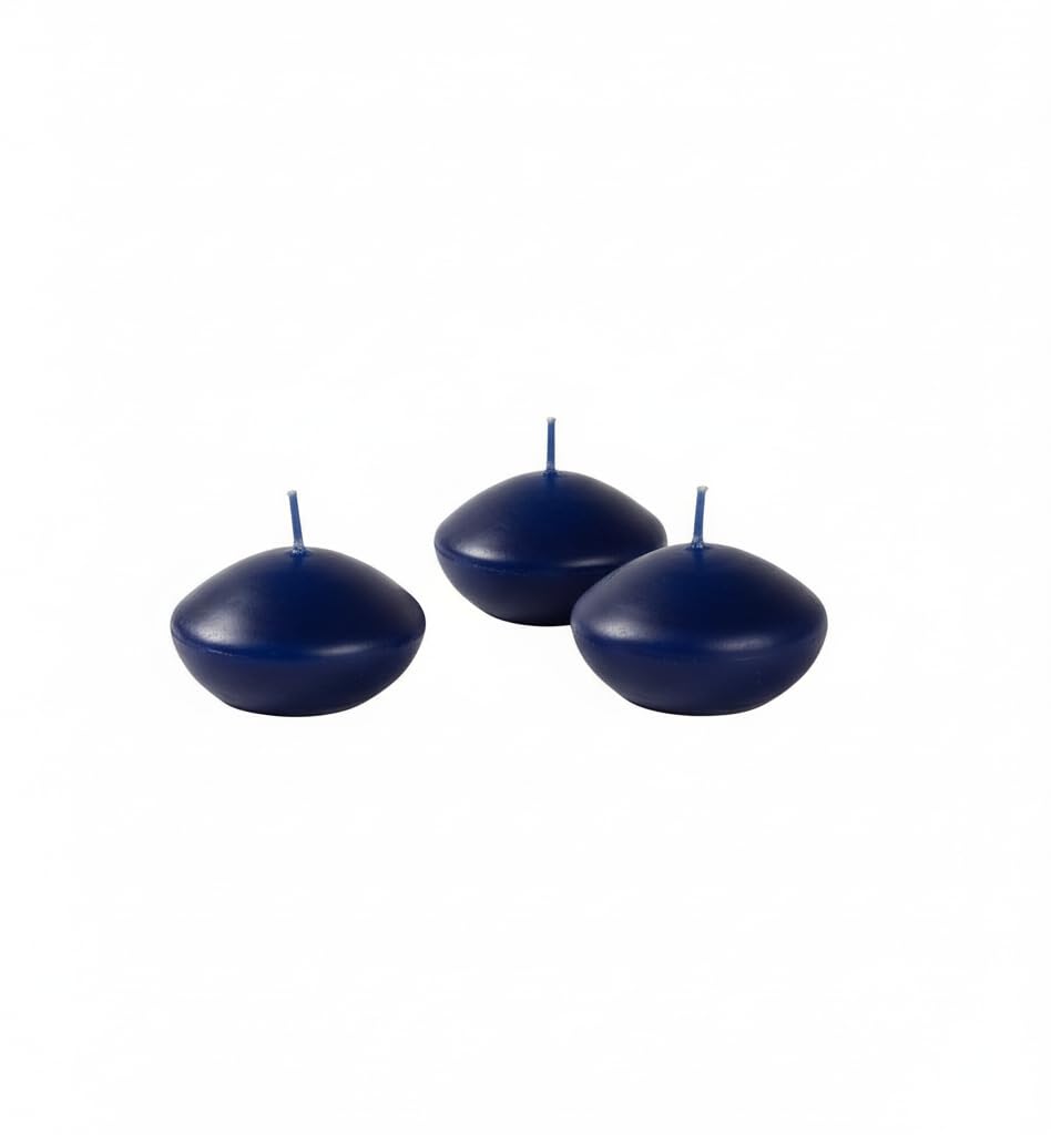 Floating Candles Diameter 4.5 cm Height 2.8 cm – Pack of 20 – Colour Midnight Blue Cereria Di Giorgio