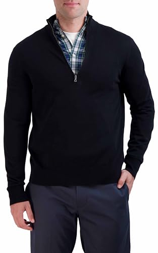 Image of Brooks Brothers Men's Supima Cotton Half-zip Logo Sweater