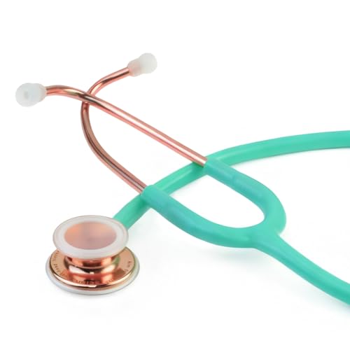 SCIAN Dual Head Stethoscope with Ear Tips, Professional Stethoscopes for Doctors, Nurses, Medical Nursing Students, Clinical Student Use, Classic Stainless Steel Stethoscope Kit, Green