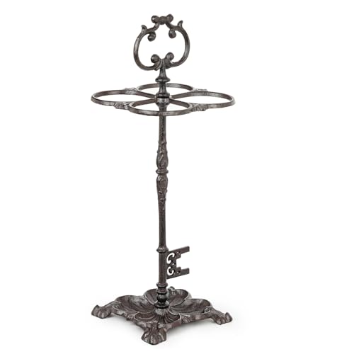 Sungmor Vintage Cast Iron Umbrella Stand - 23.7 Inches Tall