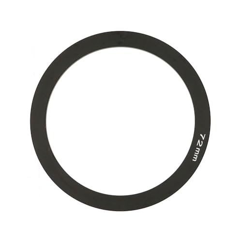 Anillo adaptador de 72 mm para filtros cuadrados Cokin P, compatible con lentes de 49/52/55/58/62/67/72/77/82 mm