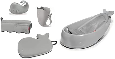 Skip Hop Moby Baby Bath Gift Set with 3-Stage Bath Tub and Bathtime Essentials