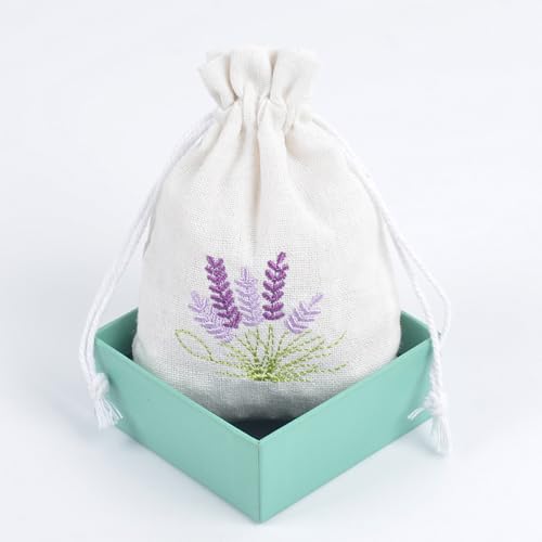 Pack 10 Bolsas de Algodón y Lino con Cordón 13x18cm miniatura 4