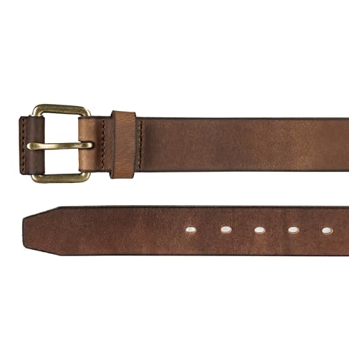 Image of Lucky Brand Men's Jeans Leather Belt| Classic| Casual| Dress| Everyday| American Heritage| Genuine Leather| Metal Buckle