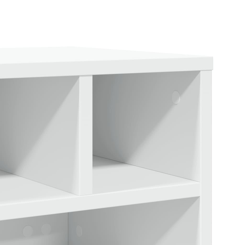 vidaXL Druckerständer mit Rollen Weiß 41x32x34,5 cm