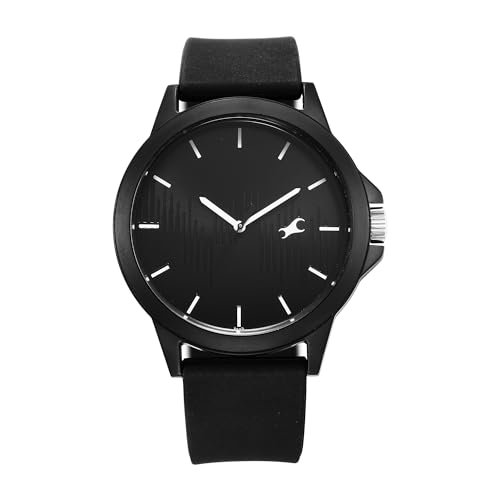 Fastrack Tees Wanderlust Quartz Analog Black Dial Silicone Strap Watch for Unisex-38024PP75W (B0CWLHTPCX) Amazon Price History, Amazon Price Tracker