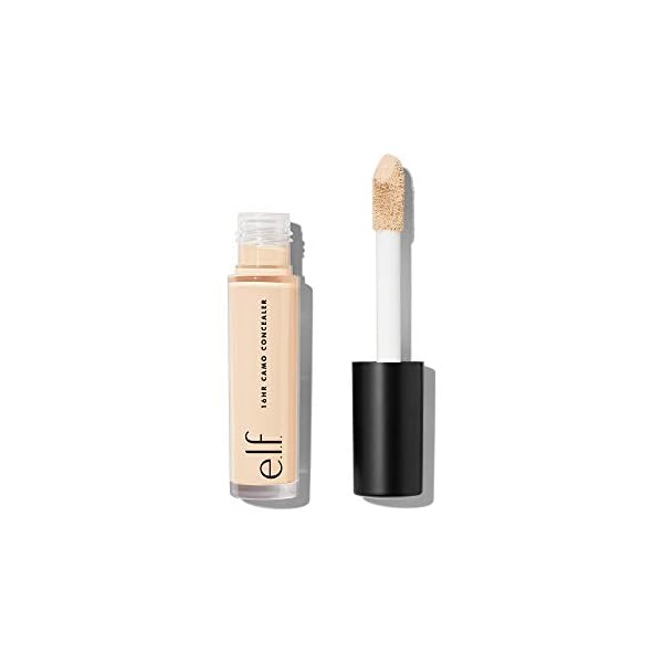 elf-16HR-Camo-Concealer-Full-Coverage-Highly-Pigmented-Matte-Finish-Fair-Warm-0203-Fl-Oz-6mL e.l.f. 16HR Camo Concealer, Full Coverage, Highly Pigmented Concealer With Matte Finish, Crease-proof, Vegan & Cruelty-Free, Fair Warm, 0.203 Fl Oz