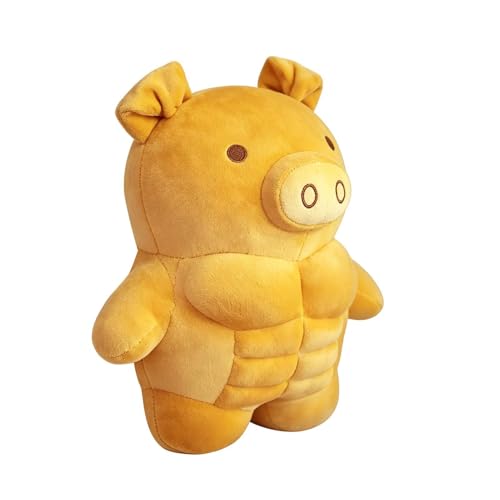 Peluche de bicho musculoso realista: muñeco suave decorativo de 30cm