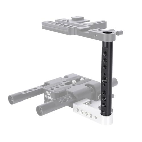 Image of NICEYRIG 5 Inch 15mm Rod Aluminum Alloy Cheese Rod with 1 /4 3 /8 Locating Holes Applicable for DSLR 15mm Rod Rail System - 544