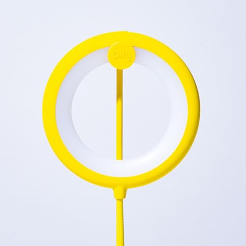 Lámpara de lectura portátil LED USB amarilla BILY con tres modos de luz 4
