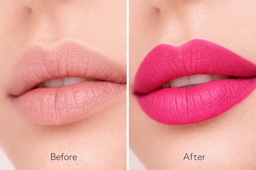 Image of Grace Heaven Matte Lipstick, Long Lasting, Smudge-Proof, Lightweight Formula, Bullet Lipstick (Bright Pink)