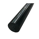1.250 (1-1/4 inch) x 48 inches PPSU Radel R-5500 Plastic Round Rod Black Durable Plastic Versatile Use DIY Metalwork Mechanical Industrial-Grade Material