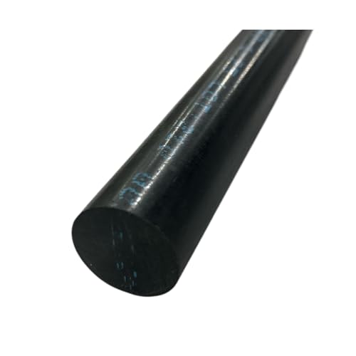 0.750 (3/4 inch) x 48 inches PPSU Radel R-5500 Plastic Round Rod Black Durable Plastic Versatile Use DIY Metalwork Mechanical Industrial-Grade Material