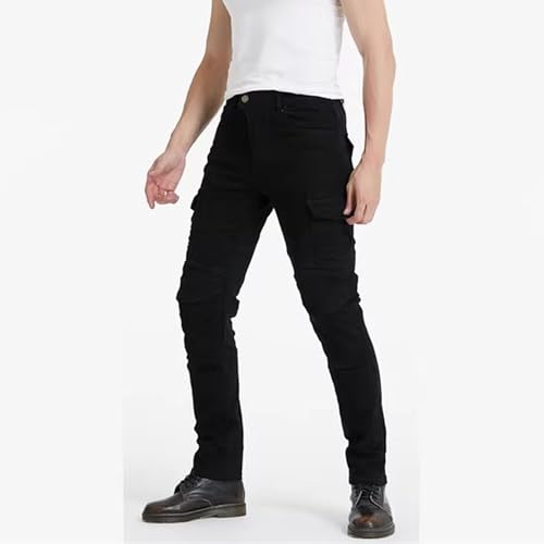 Motorcycle Jeans Men Protective Biker Pants with Armored Riding Denim Trousers Reinforced Knee Pads2