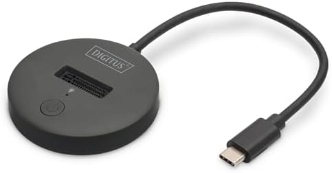 DIGITUS M.2 NVMe/SATA USB-C Docking Station - USB 3.2 Gen2-10 Gbit/s - M.2 Formate 2242, 2260, 2280 & 22110 - maks. kapasite 4TB - PC, Notebook, oyun konsolları için - Hotswap - Tak ve Çalıştır - - Görsel 1