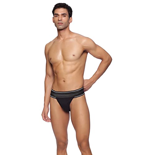 omtex Athletic JP Cotton Stretchable Supporter Back Covered with Cup Pocket, Ideal for Workout and Sports Quick Dry Moisture Wicking Underwear