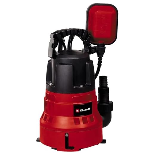 Einhell Schmutzwasserpumpe GC-DP 7035 LL (700 W, flachabsaugend bis 1 mm, Fördermenge 16.000 L/h, 0,8 bar, Eintauchtiefe 7 m, verstellbar für Schmutz- & Klarwasser)