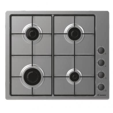 Candy CMPG60 - Cocina de gas (4 quemadores, acero inoxidable)