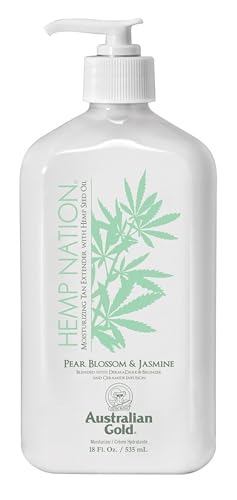 Australian Gold Hemp Nation Pear Blossom and Jasmine Tan Extender Lotion 535ml