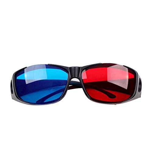 3PCS 3D Stereo Glasses with Red & Blue Lens Ideal for Dimensional Anaglyph Movie Visual Experience Practical and Useful