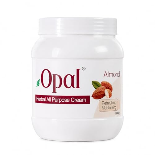 Image of OPAL Almond Herbal All Purpose Cream for Deep Nourishing & Refreshing Moisturizing Cream - Hydrating & Revitalizing Skin Care Cream All Skin Types - 800gm