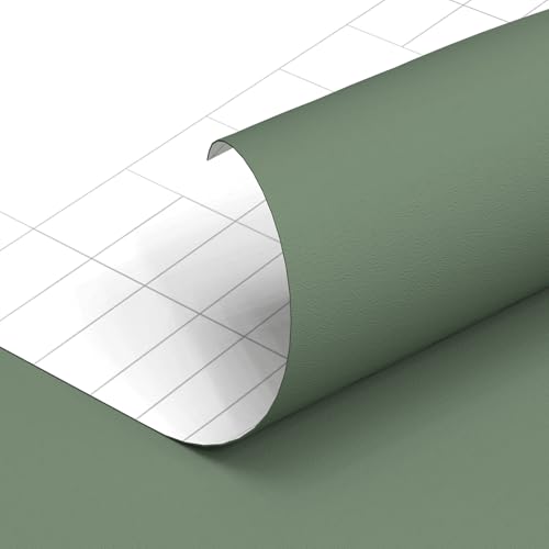 Image of Yancorp 16 inchx120 inch Matte Sage Green Peel and Stick Wallpaper Removable Contact Paper for Cabinets and Drawers Stick in Wall Paper for Bedroom Kitchen Self-Adhesive