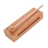 Supvox Holz Rhythmusblock mit Schlägel für Kinder und Anfänger Massives Hartholz Schlaginstrument für Musikunterricht und Klassenzimmer Orff Instrument für Unterricht und Kulturprogramme